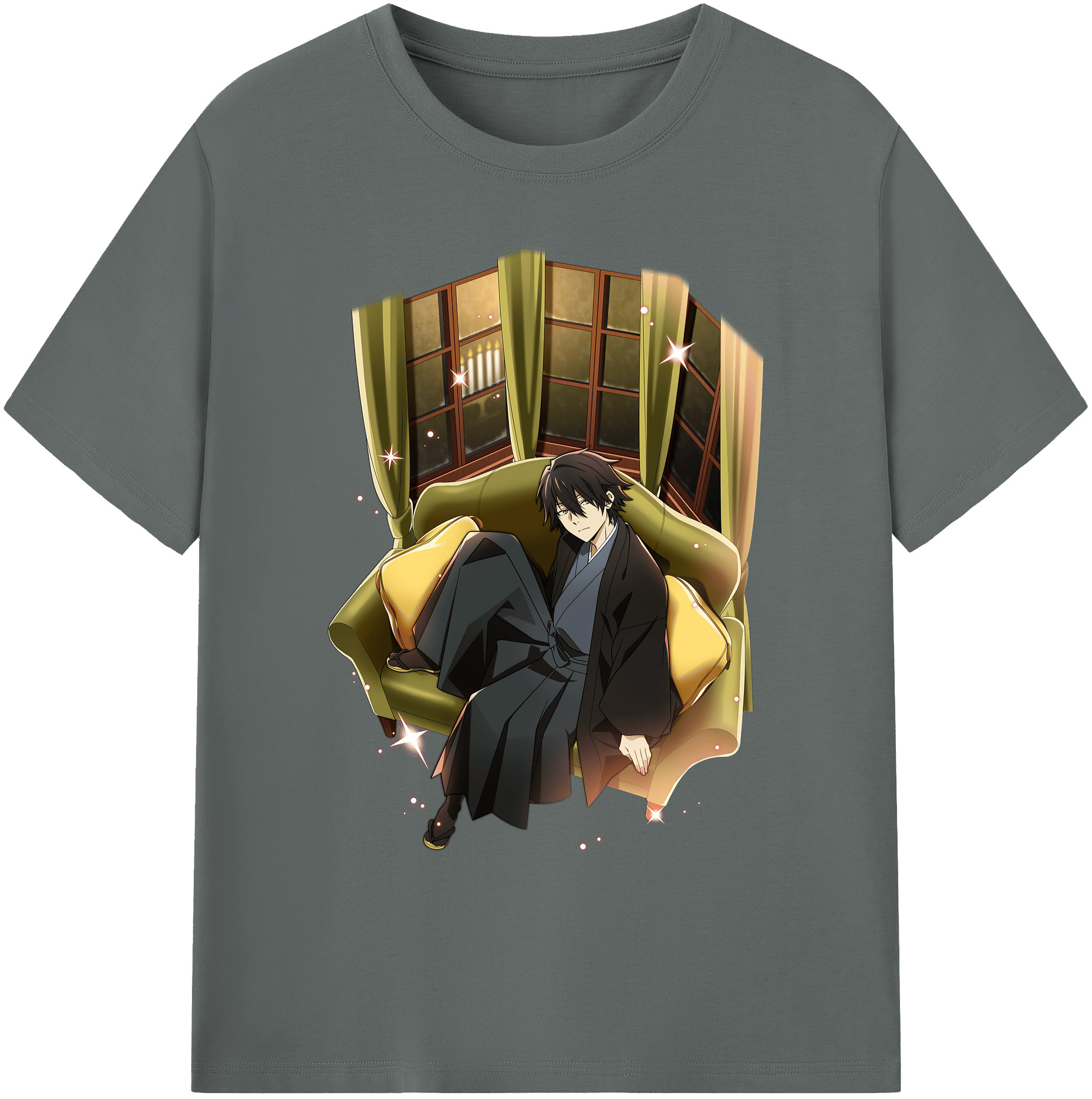 （画像用） 文豪ストレイドッグス Bungo Stray Dogs 綿100％ メンズ半袖Tシャツ｜肌触りやわらか＆通気性